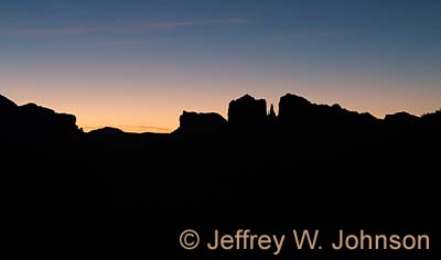 Cathedral Rock Silhouette