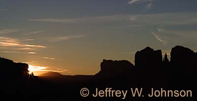 Cathedral Rock Sunburst